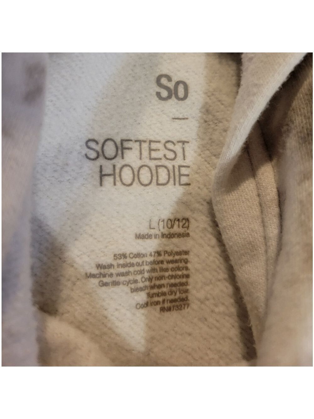 Softest EUC Girls Hoodie Size 10-12 Cozy Comfort - Picture 4 of 7